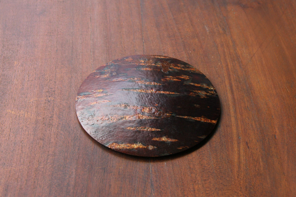 Japanese wooden dish, cherry bark , Kabazaiku craft 