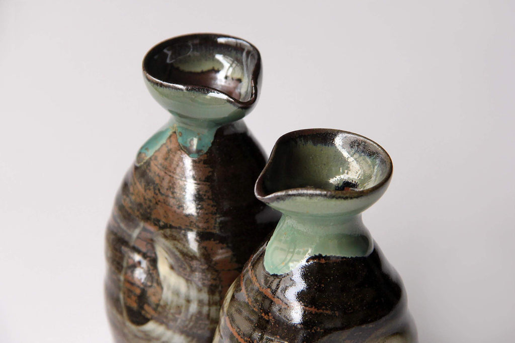 japanese ceramic sake bottle