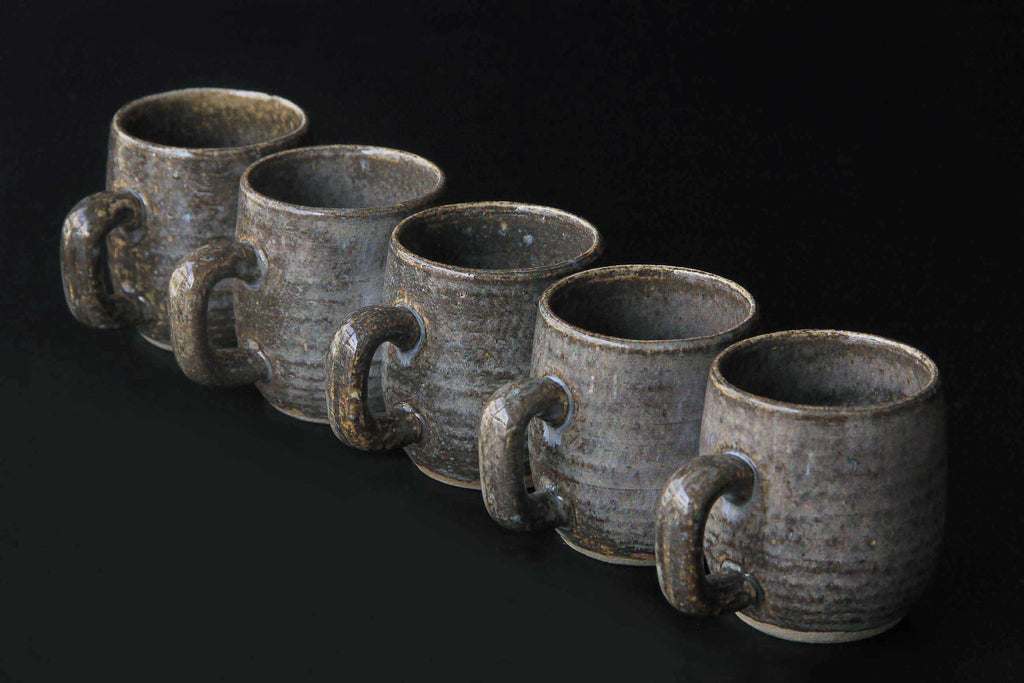 beautifully glazed ceramic cups