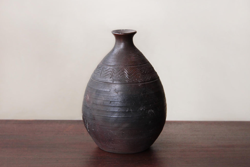 japanese sake bottle vase