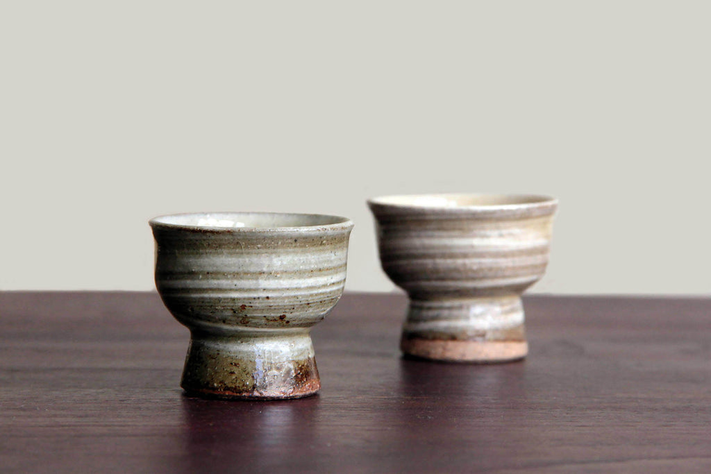 Japanese pottery, vintage Sake cup