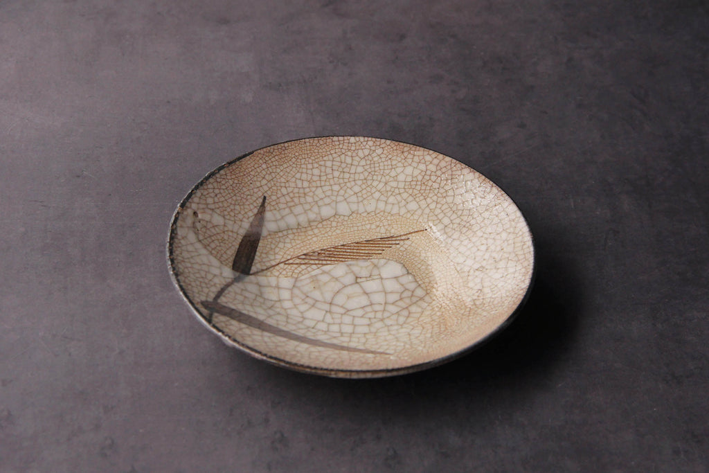old Japanese ceramic plate