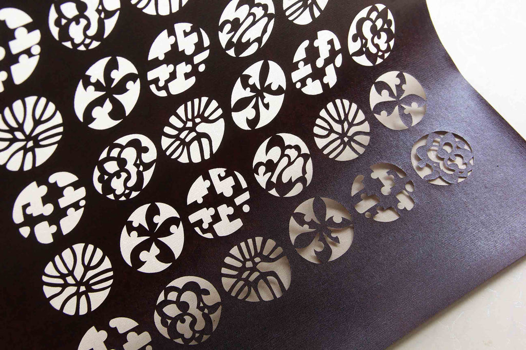 Ise katagami paper, Kimono design stencil