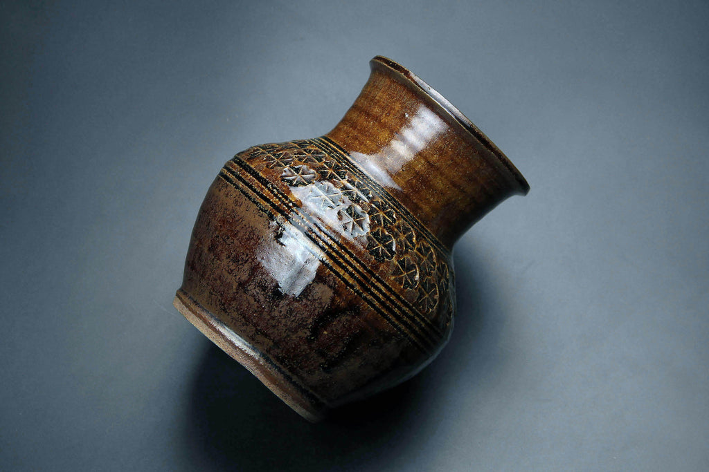 vase by Ichiro Kimura, Japanese pottery artist