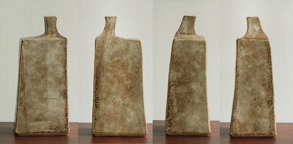 Japanese ceramic art, artistic vase, studio pottery